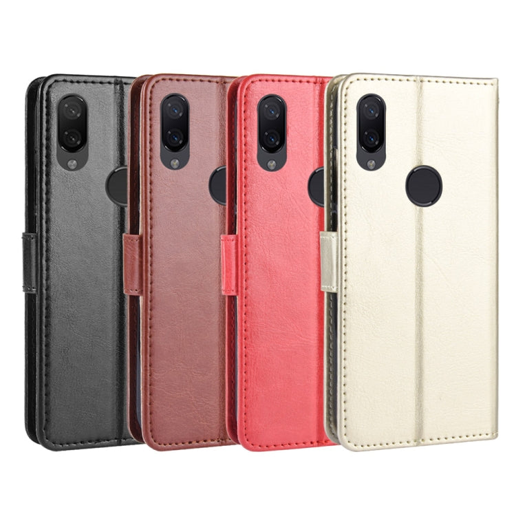 Retro Crazy Horse Texture Horizontal Flip Leather Case for Xiaomi Redmi Note 7S, with Holder & Card Slots & Photo Frame