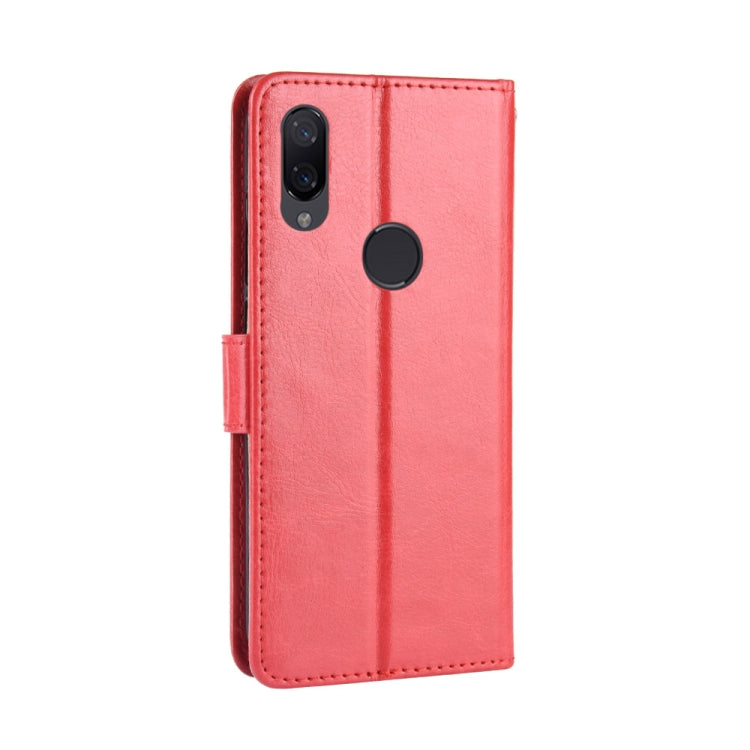 Retro Crazy Horse Texture Horizontal Flip Leather Case for Xiaomi Redmi Note 7S, with Holder & Card Slots & Photo Frame