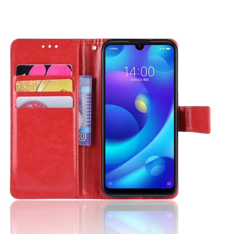 Retro Crazy Horse Texture Horizontal Flip Leather Case for Xiaomi Redmi Note 7S, with Holder & Card Slots & Photo Frame