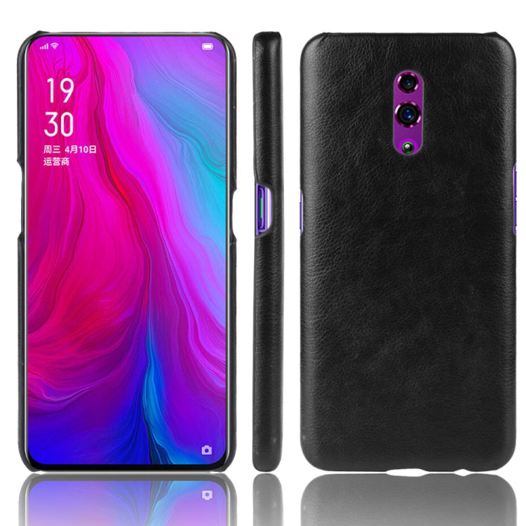 Shockproof Litchi Texture PC + PU Case For Oppo Reno