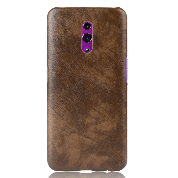 Shockproof Litchi Texture PC + PU Case For Oppo Reno