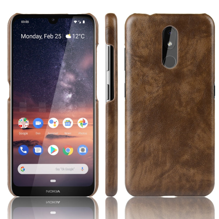Shockproof Litchi Texture PC + PU Case For Nokia 3.2