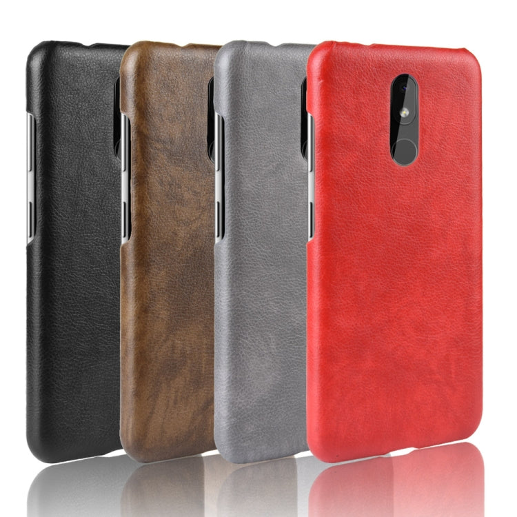 Shockproof Litchi Texture PC + PU Case For Nokia 3.2