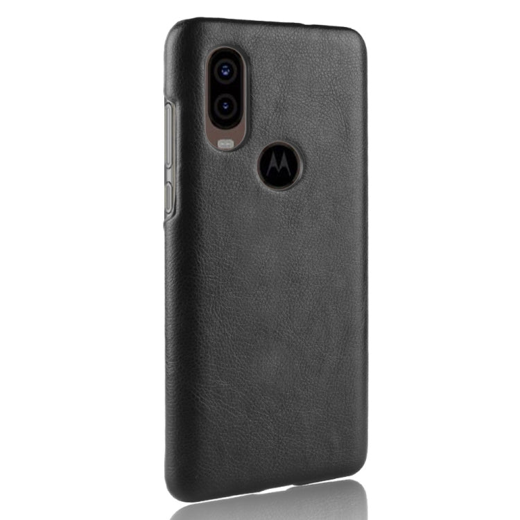 Shockproof Litchi Texture PC + PU Case For Motorola One Vision