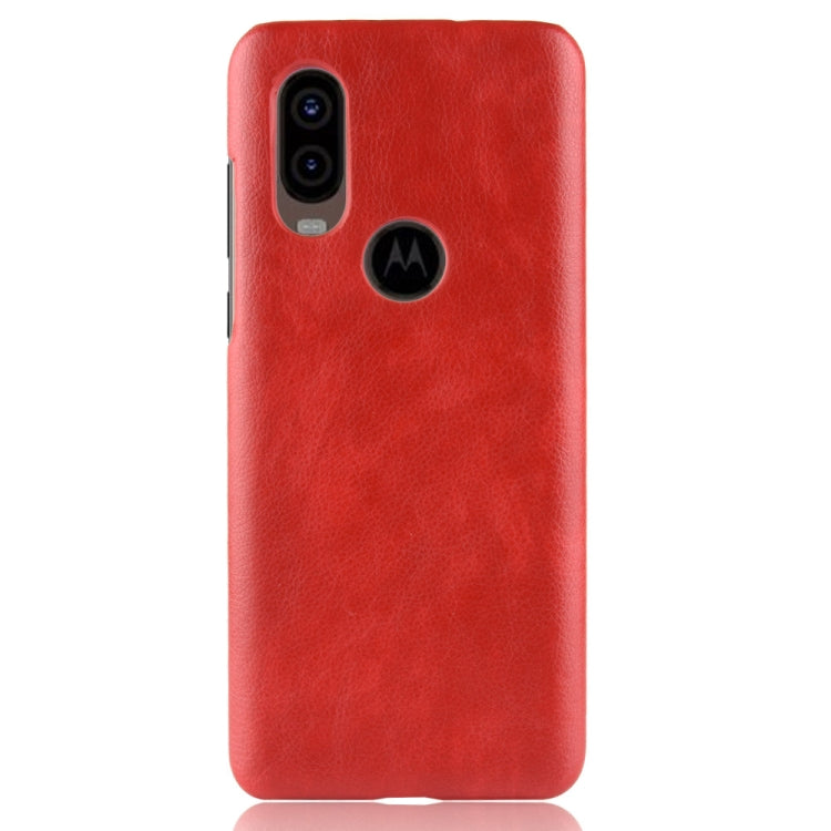 Shockproof Litchi Texture PC + PU Case For Motorola One Vision