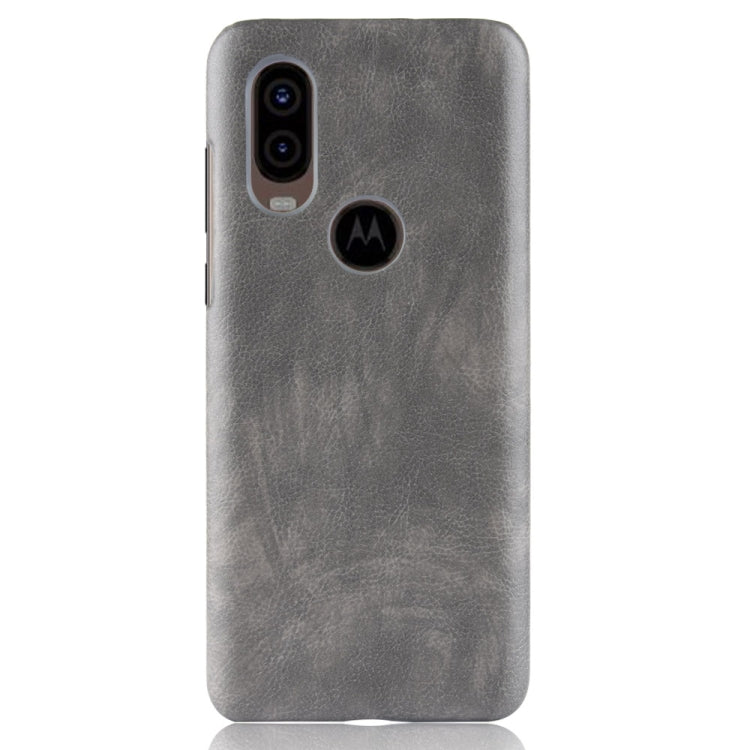 Shockproof Litchi Texture PC + PU Case For Motorola One Vision