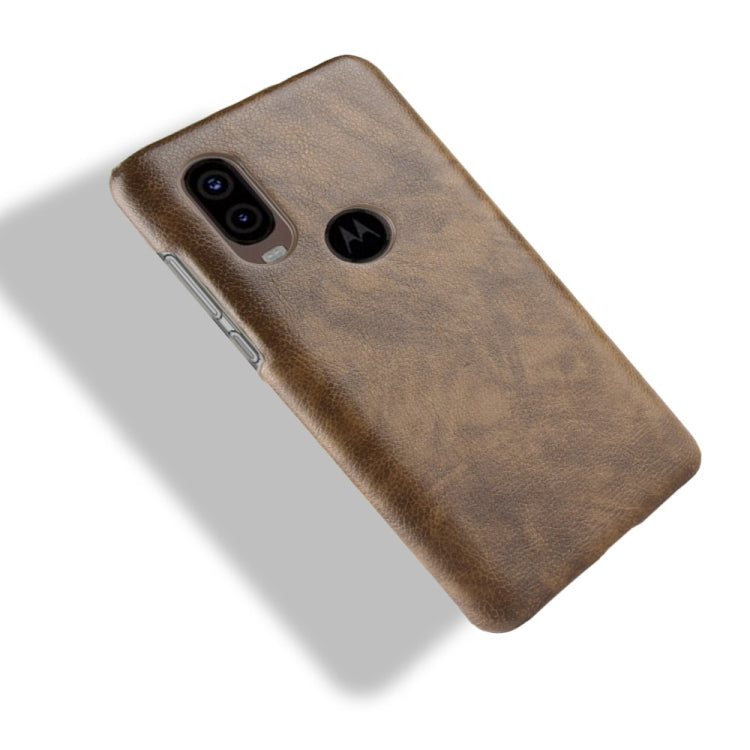Shockproof Litchi Texture PC + PU Case For Motorola One Vision