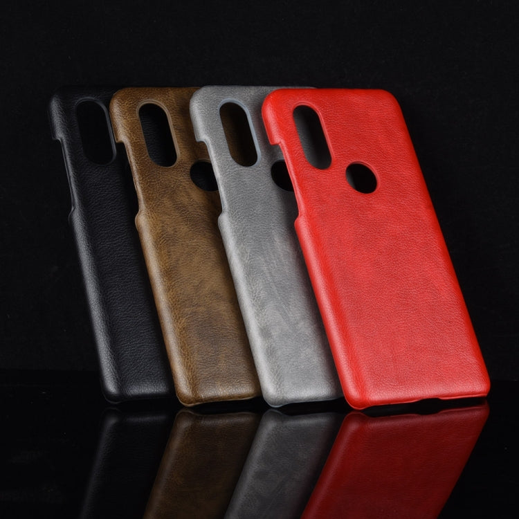 Shockproof Litchi Texture PC + PU Case For Motorola One Vision