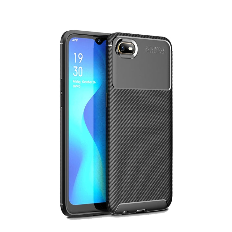 Beetle Series Carbon Fiber Texture Shockproof TPU Case for OPPO A1k