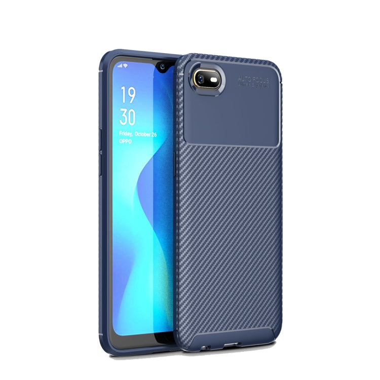 Beetle Series Carbon Fiber Texture Shockproof TPU Case for OPPO A1k