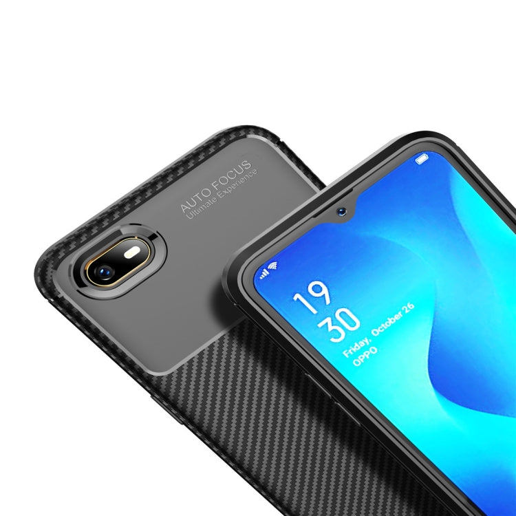 Beetle Series Carbon Fiber Texture Shockproof TPU Case for OPPO A1k