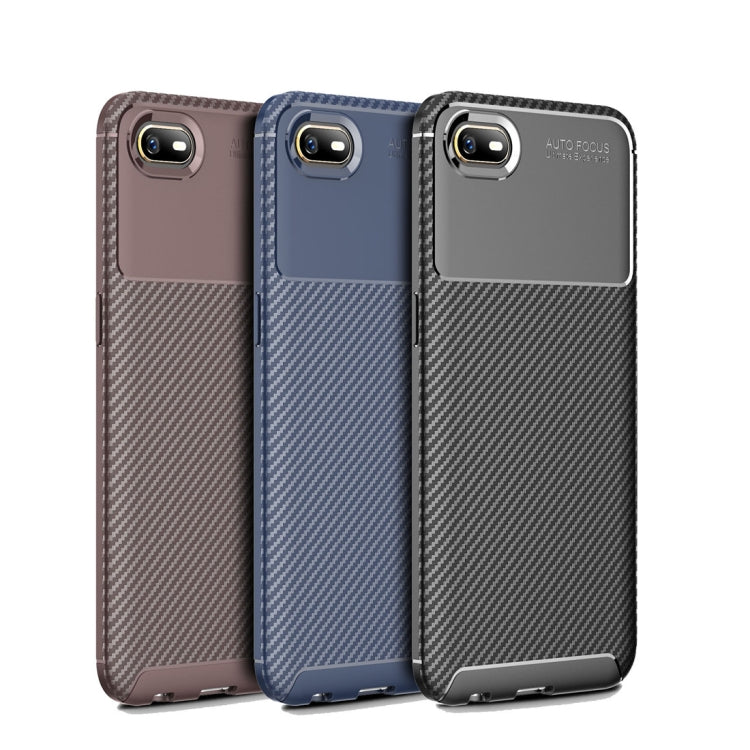 Beetle Series Carbon Fiber Texture Shockproof TPU Case for OPPO A1k