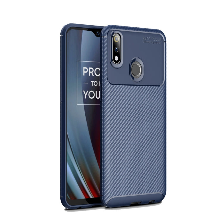 Beetle Series Carbon Fiber Texture Shockproof TPU Case for OPPO Realme Pro