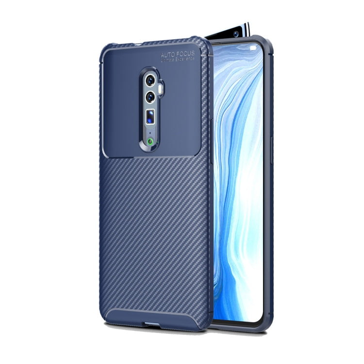 Beetle Series Carbon Fiber Texture Shockproof TPU Case for oppo reno (Zoom version)