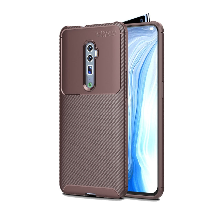 Beetle Series Carbon Fiber Texture Shockproof TPU Case for oppo reno (Zoom version)
