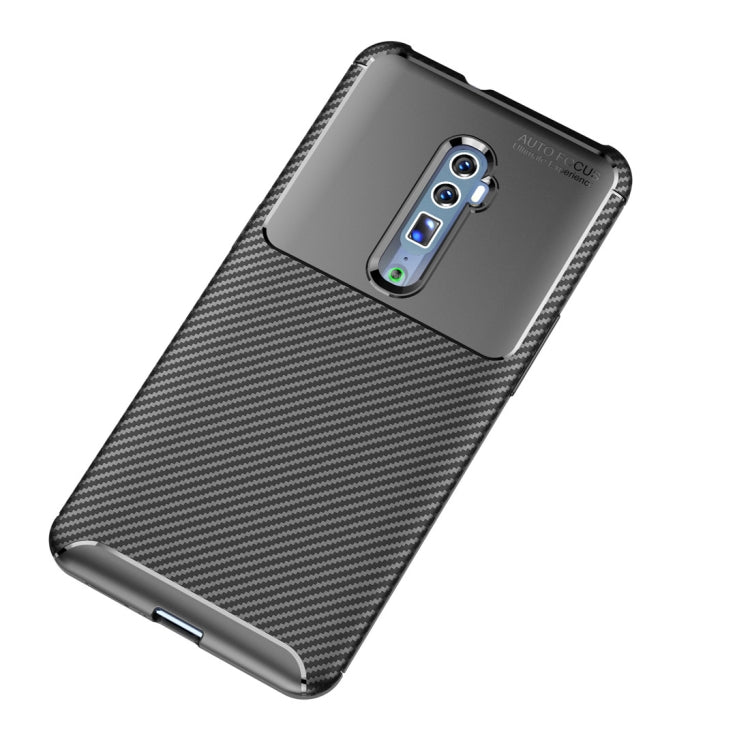 Beetle Series Carbon Fiber Texture Shockproof TPU Case for oppo reno (Zoom version)