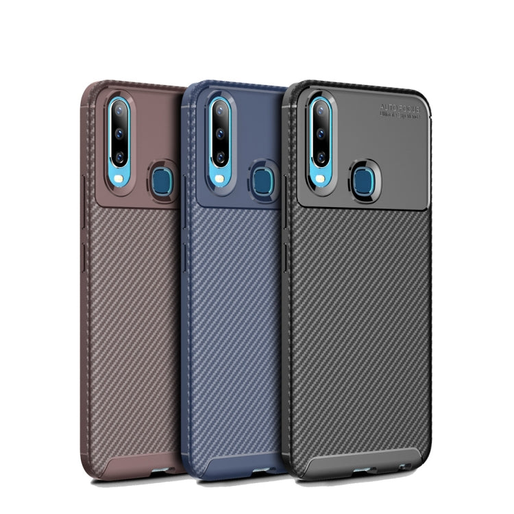 Beetle Series Carbon Fiber Texture Shockproof TPU Case for Vivo Y17 / Y3