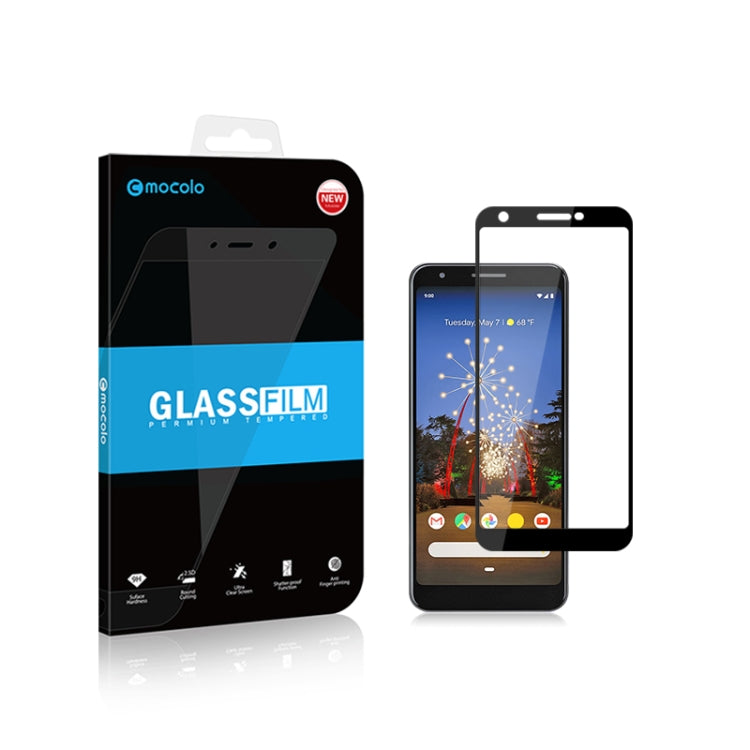 mocolo 0.33mm 9H 2.5D Full Glue Tempered Glass Film for Google Pixel 3A