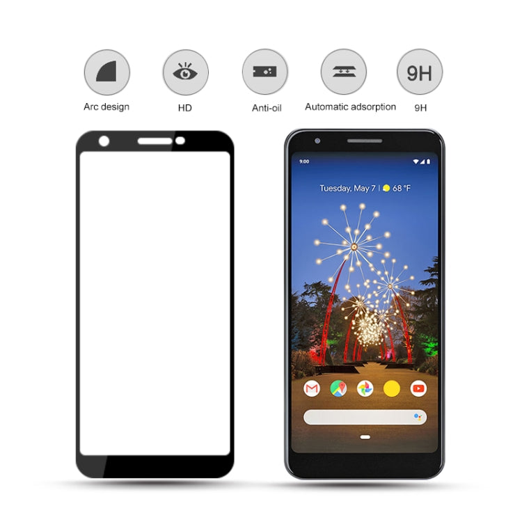 mocolo 0.33mm 9H 2.5D Full Glue Tempered Glass Film for Google Pixel 3A XL