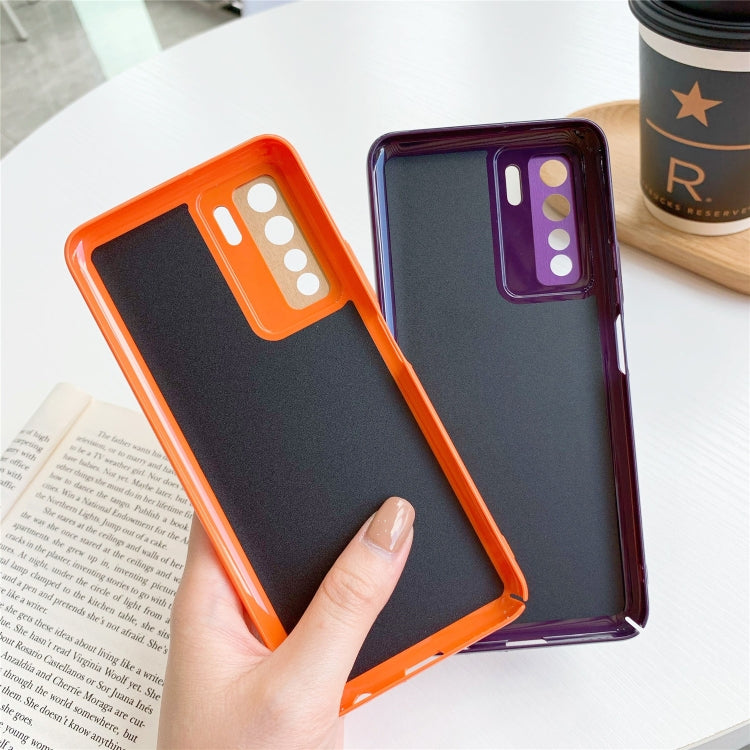 For Huawei Nova 7SE All-Inclusive Pure Pigmented Leather Phone Case With Lens Protection