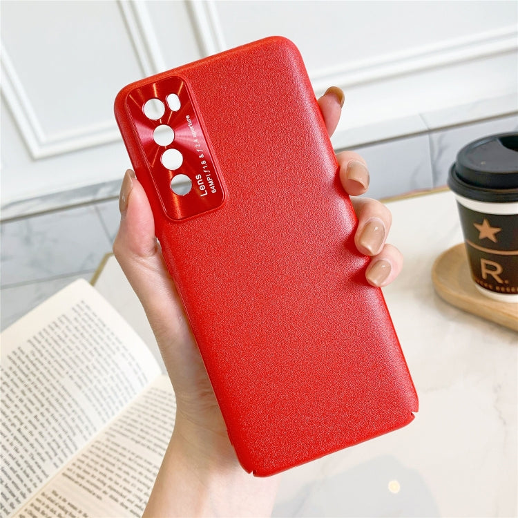 For Huawei Nova 7 Pro All-Inclusive Pure Pigmented Leather Phone Case With Lens Protection