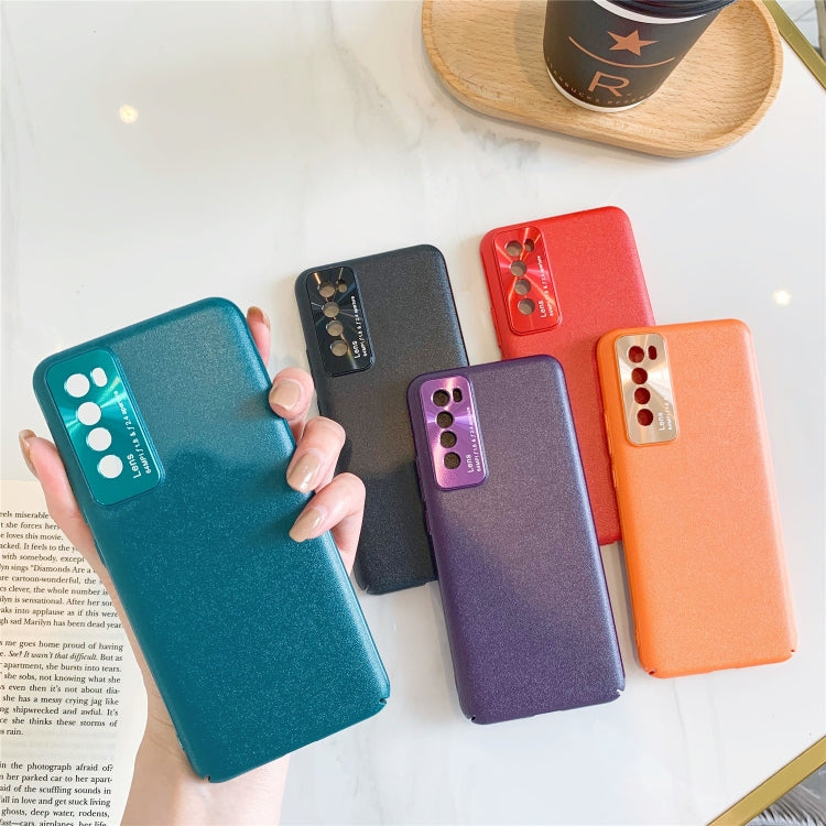 For Huawei Nova 7 All-Inclusive Pure Pigmented Leather Phone Case With Lens Protection