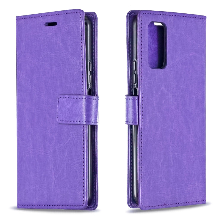 For Huawei Honor 30S Crazy Horse Texture Horizontal Flip Leather Case with Holder & Card Slots & Wallet & Photo Frame