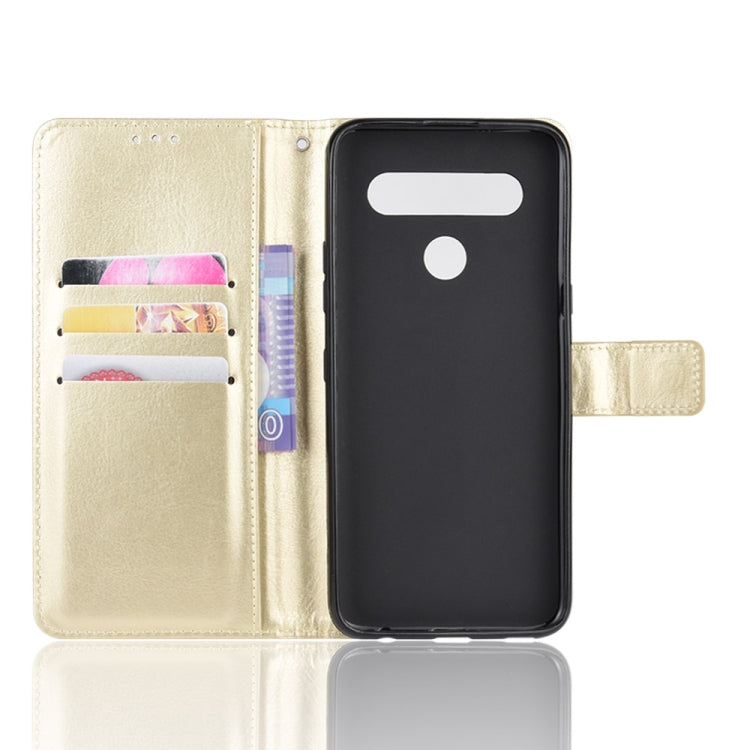 For LG K41S / K51S Retro Crazy Horse Texture Horizontal Flip Leather Case, with Holder & Card Slots & Photo Frame