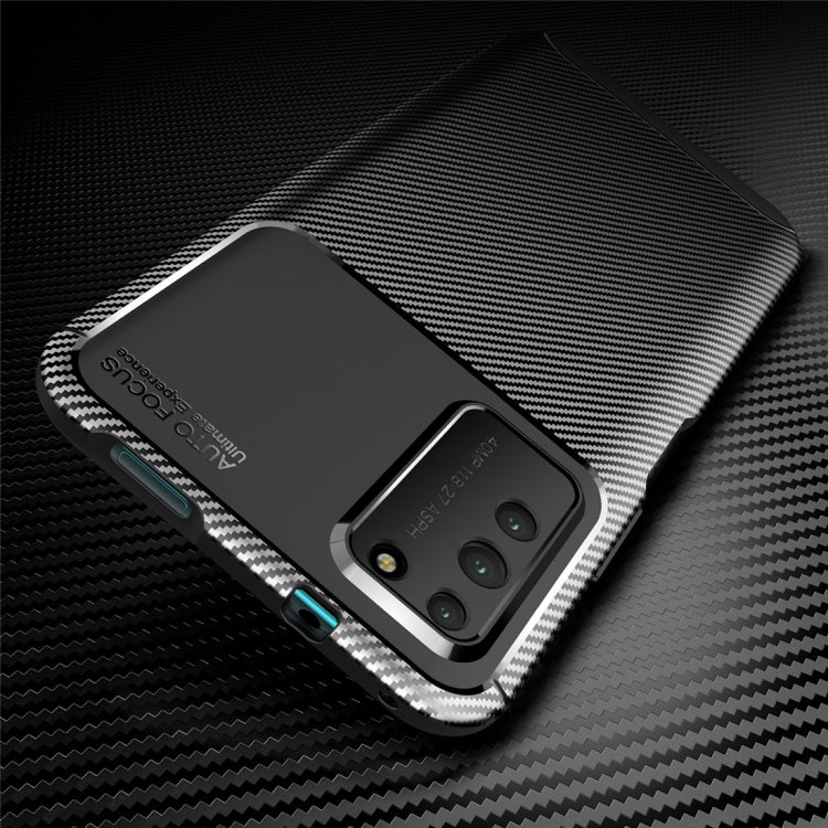 For Huawei Honor X10 Carbon Fiber Texture Shockproof TPU Case
