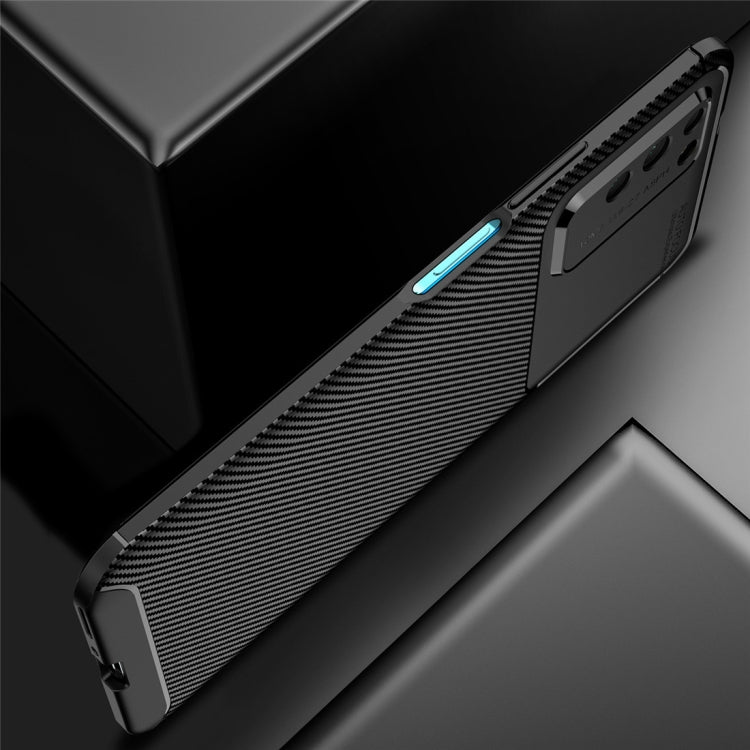 For Huawei Honor X10 Carbon Fiber Texture Shockproof TPU Case
