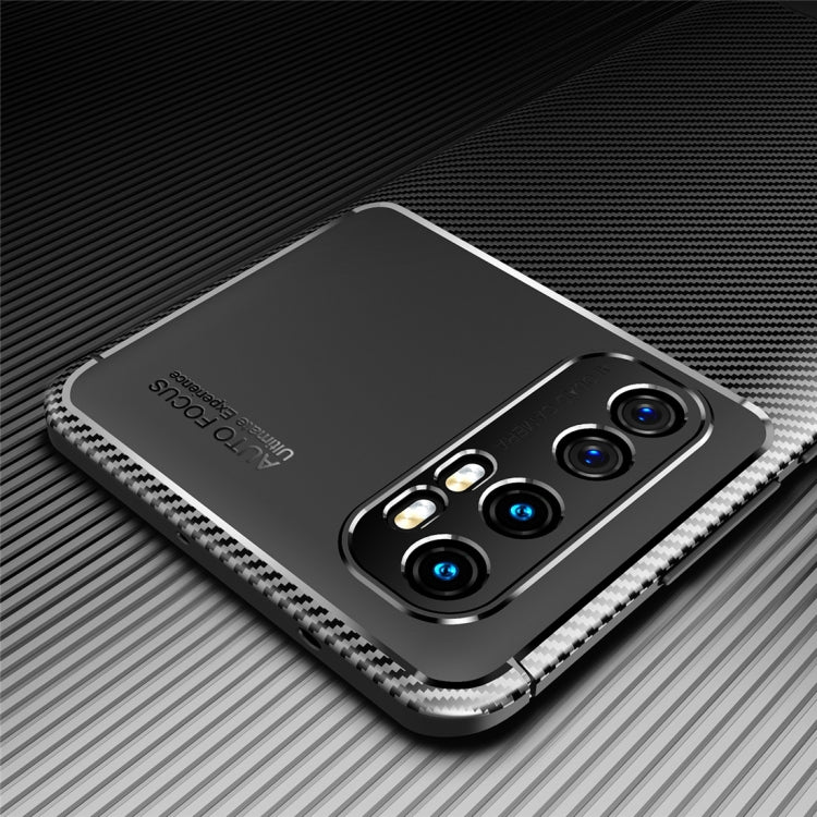 For Xiaomi Mi Note 10 lite Carbon Fiber Texture Shockproof TPU Case