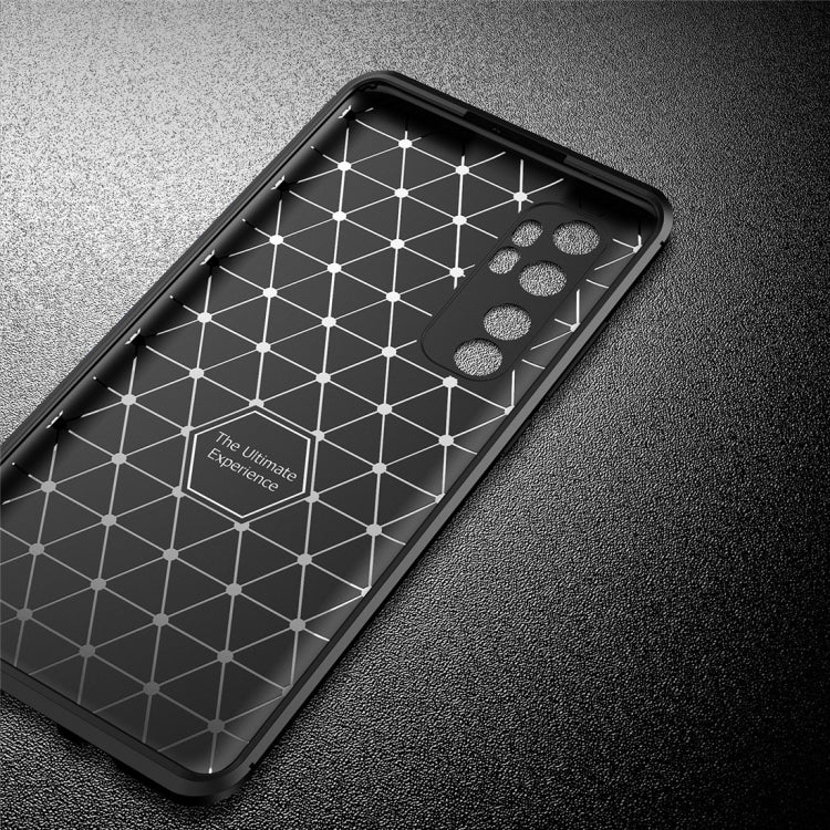 For Xiaomi Mi Note 10 lite Carbon Fiber Texture Shockproof TPU Case