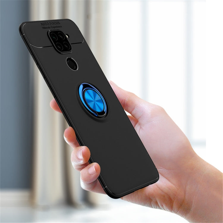 For Xiaomi Redmi Note 9 Metal Ring Holder 360 Degree Rotating TPU Case