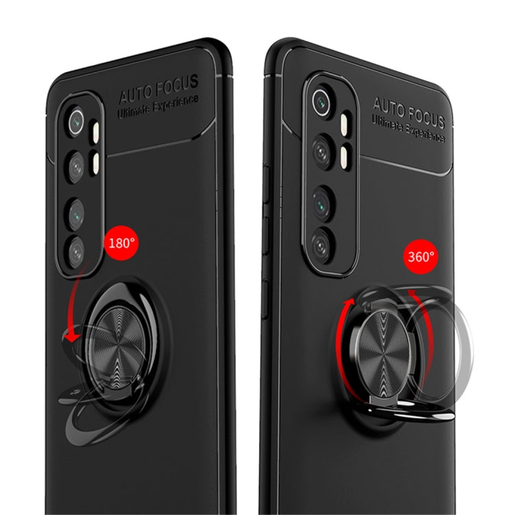 For Xiaomi Mi Note 10 lite Metal Ring Holder 360 Degree Rotating TPU Case