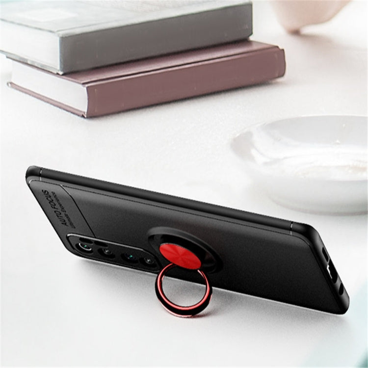 For Xiaomi Mi Note 10 lite Metal Ring Holder 360 Degree Rotating TPU Case