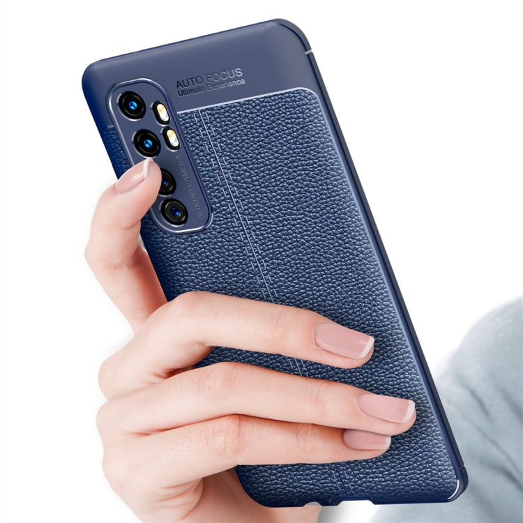 For Xiaomi Mi Note 10 lite Litchi Texture TPU Shockproof Case