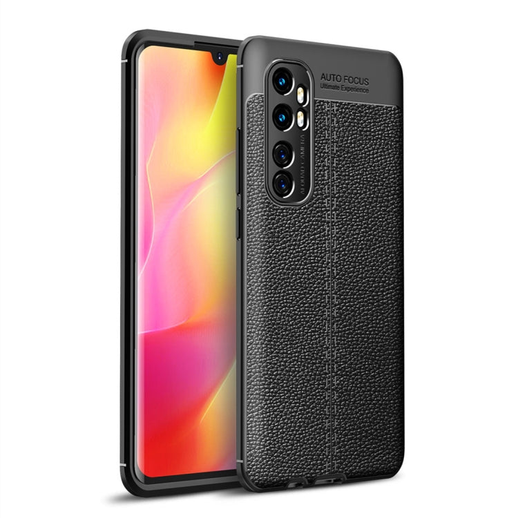 For Xiaomi Mi Note 10 lite Litchi Texture TPU Shockproof Case
