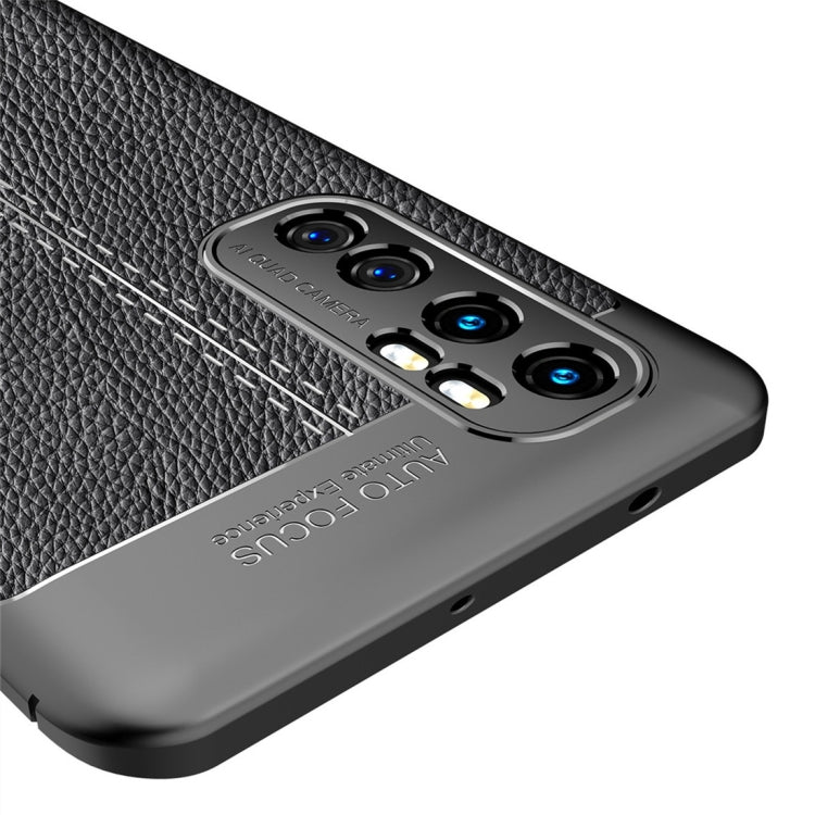 For Xiaomi Mi Note 10 lite Litchi Texture TPU Shockproof Case