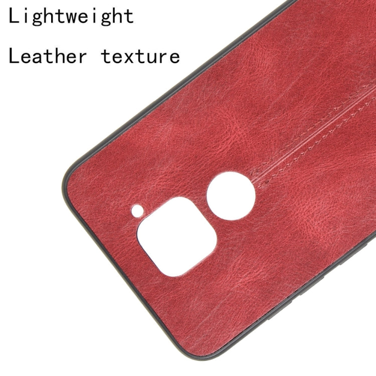 For Xiaomi Redmi Note 9/Redmi 10X 4G Shockproof Sewing Cow Pattern Skin PC + PU + TPU Case