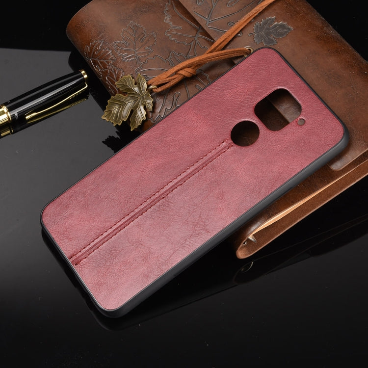 For Xiaomi Redmi Note 9/Redmi 10X 4G Shockproof Sewing Cow Pattern Skin PC + PU + TPU Case