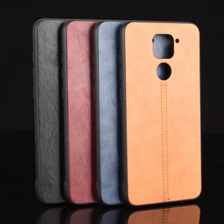 For Xiaomi Redmi Note 9/Redmi 10X 4G Shockproof Sewing Cow Pattern Skin PC + PU + TPU Case