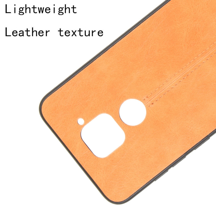 For Xiaomi Redmi Note 9/Redmi 10X 4G Shockproof Sewing Cow Pattern Skin PC + PU + TPU Case