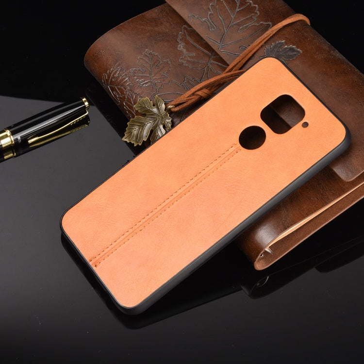 For Xiaomi Redmi Note 9/Redmi 10X 4G Shockproof Sewing Cow Pattern Skin PC + PU + TPU Case