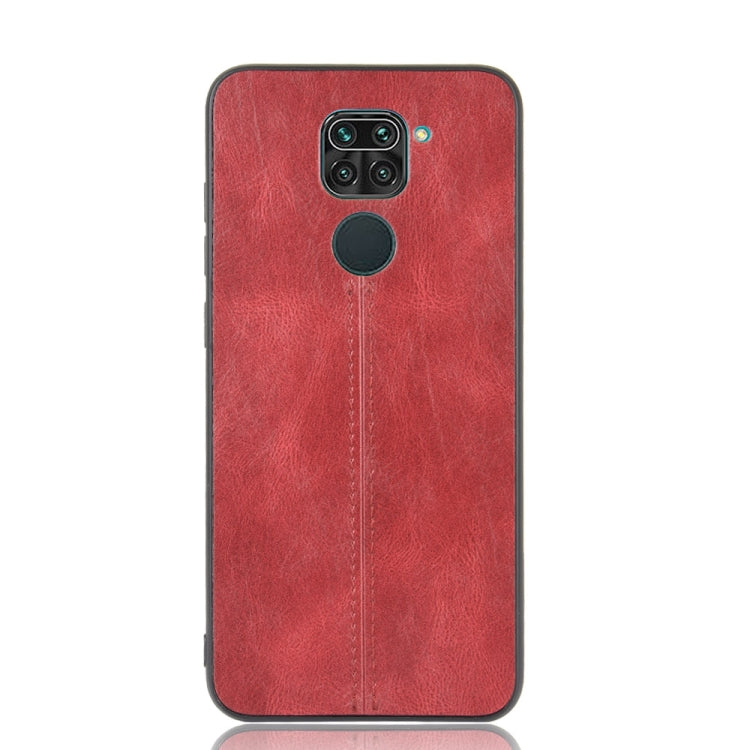 For Xiaomi Redmi Note 9/Redmi 10X 4G Shockproof Sewing Cow Pattern Skin PC + PU + TPU Case