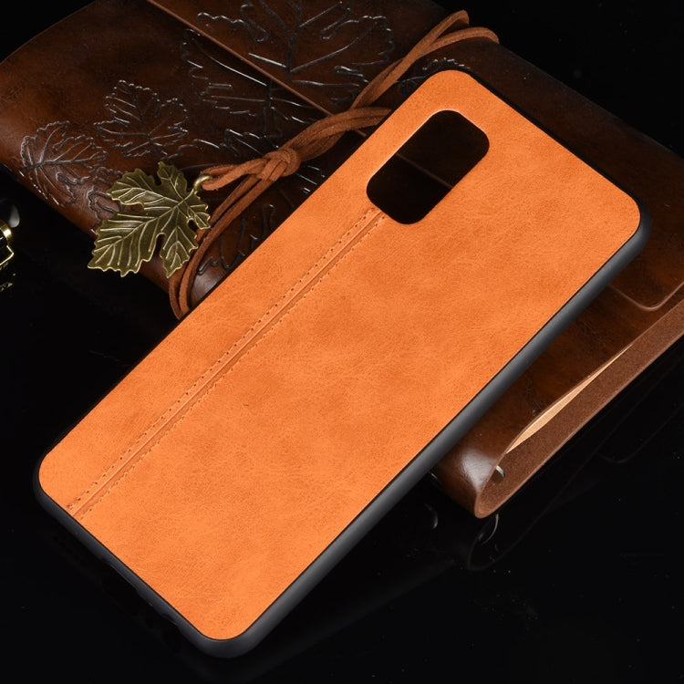 For vivo V19 (Indonesia) Shockproof Sewing Cow Pattern Skin PC + PU + TPU Case