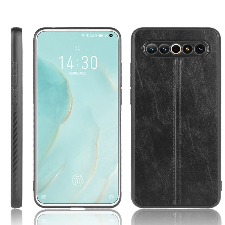 For Meizu 17/17 Pro Shockproof Sewing Cow Pattern Skin PC + PU + TPU Case