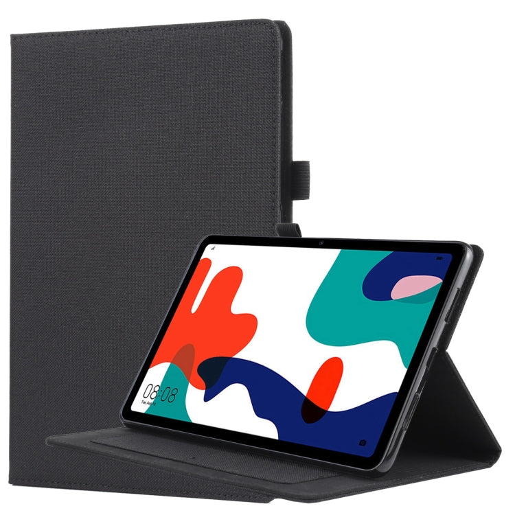 For Huawei Matepad 10.4 Horizontal Flip TPU + Fabric PU Leather Protective Case with Name Card Clip