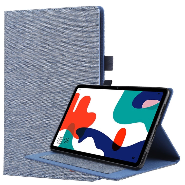 For Huawei Matepad 10.4 Horizontal Flip TPU + Fabric PU Leather Protective Case with Name Card Clip