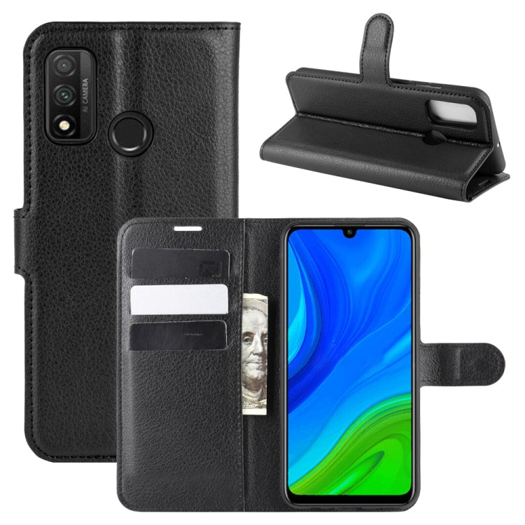 For Huawei P smart 2020 Litchi Texture Horizontal Flip Protective Case with Holder & Card Slots & Wallet