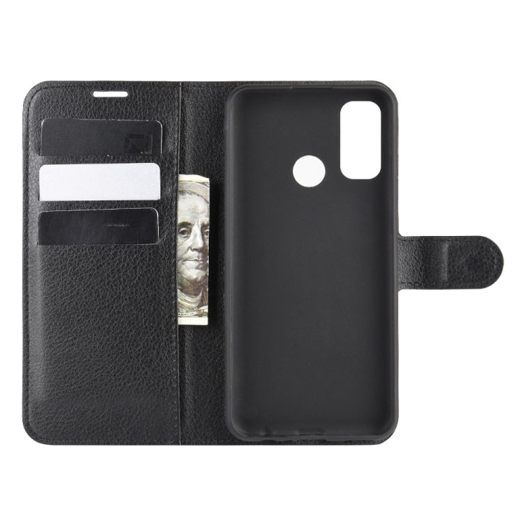 For Huawei P smart 2020 Litchi Texture Horizontal Flip Protective Case with Holder & Card Slots & Wallet
